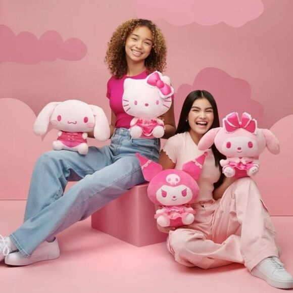 My Melody 12 inch Pink Monochrome Plush - Hello Kitty and Friends NEW - Picture 5 of 5